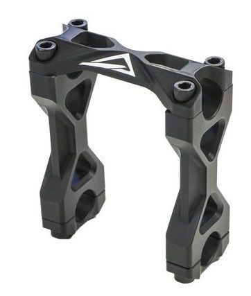 Skinz snowmobile chromalloy riser block handlebar 2" rise crb2-bk