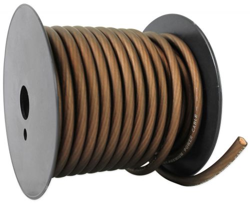 Rockville r8g50b 50' foot 8 gauge black car amp power/ground cable install wire