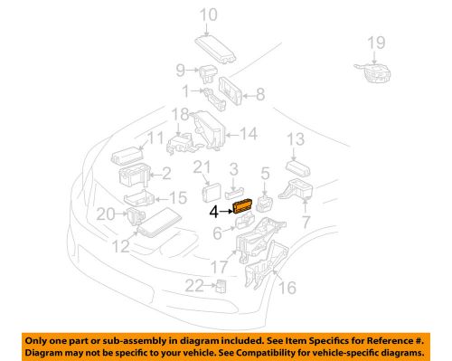 Lexus toyota oem 10-15 is250 electrical-relay plate 8264130250