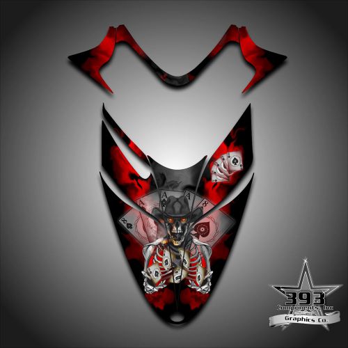Polaris iq rmk shift dragon hood graphics decal sticker  05-12 outlaw red