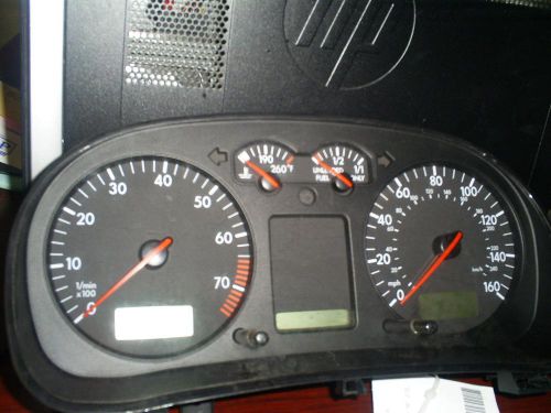 Volkswagen jetta speedometer cluster; (cluster), vin m (8th digit), 2.0l, mph,