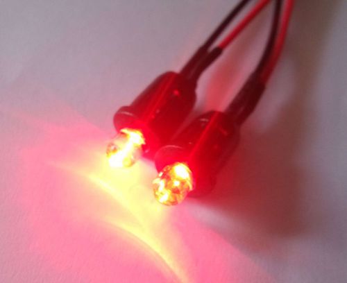 2x 12v 9v red  dummy fake car motorcycle alarm alternating flashing  leds light