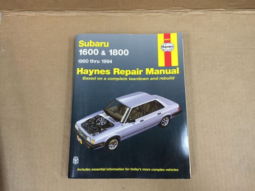 Subaru 1600 and 1800 1980-94 repair manual