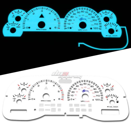 Indiglo glow gauge+harness dash face for 97-99 dodge dakota durango automatic