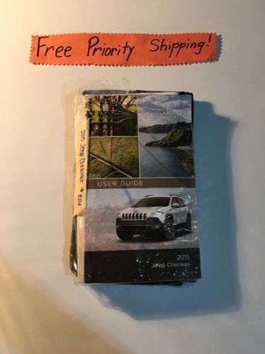 2015 jeep grand cherokee owners manual w/case/dvd. #0117 free priority shipping!