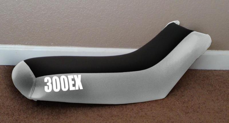 Honda 250x gray n black stencil motoghg seat cover #ghg16358scptbk16457