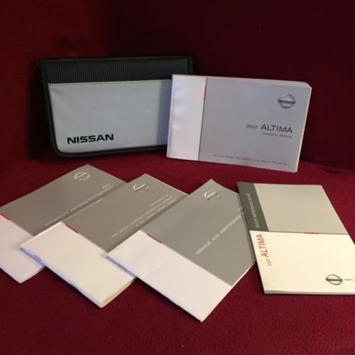 2007 nissan altima owners manual with warranty and reference guide and case