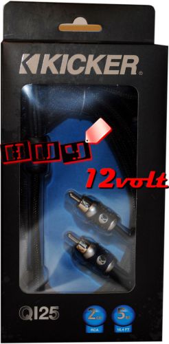 Kicker qi25 2-channel 5 meters (16.4') q-series interconnect rca signal cable