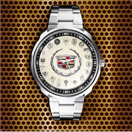 Sale rare all cadillac badges vintage colection style analog sport metal watch