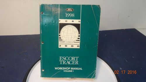1998 98 ford escort tracer workshop service manual book volume one nice oem