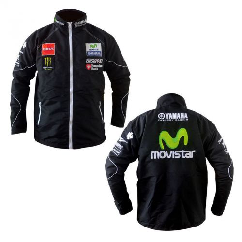 New 2016 waterproof yamaha movistar rossi lorenzo motogp pit black jacket m l sz