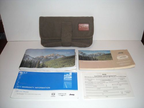 2006 jeep wrangler factory owners manual user guide &amp; supplements +  canvas case