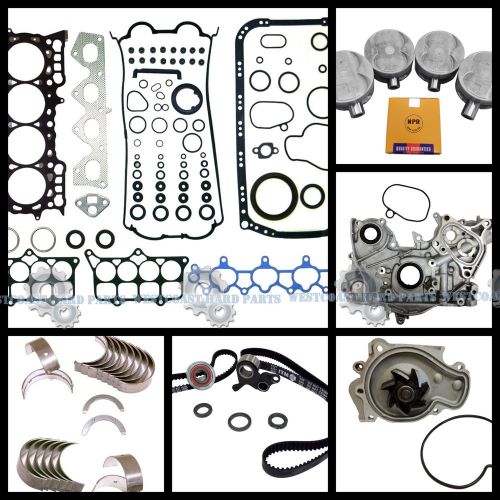 98-01 honda prelude 2.2l h22a4 dohc vtec master engine rebuild kit