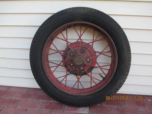 Model a ford original 26 inch spoke wheel and tire in good condition