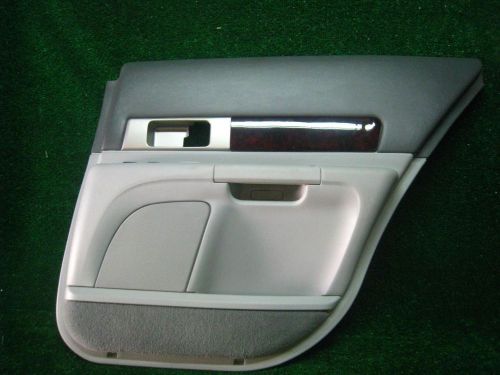 2006 lincoln ls rh rear pass interior door panel skin trim cover gray in color