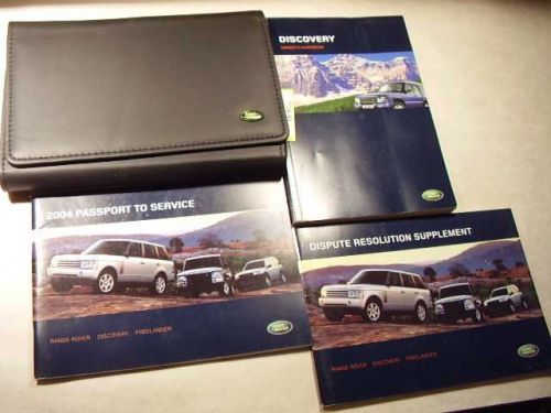 2004 land rover discovery owners manual 7726-01