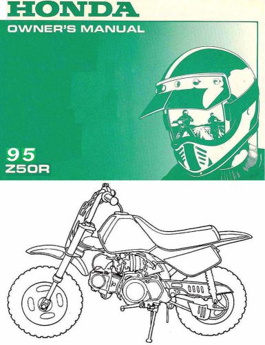 1995 honda z50r mini motocross motorcycle owners manual -honda z 50 r-z50 r