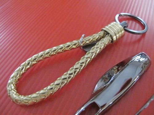 3p gmetal key remote fob cover case trim + c/g pu key chain for porsche panamera