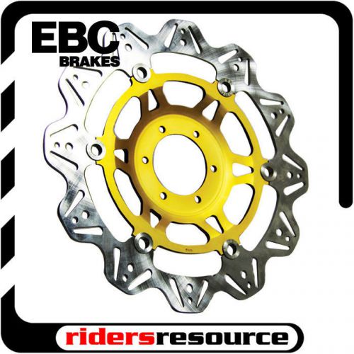 Ebc-vr843gld-front brake vee-rotor gold ducati 848(radial 2 pad caliper) 08-10