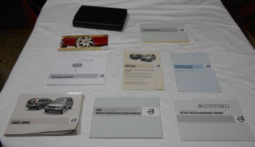 2010 volvo xc90 owner manual 9/pc.set &amp; black volvo leatherette factory case