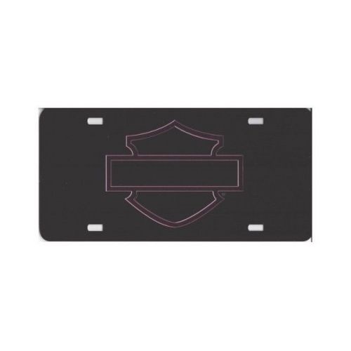 Harley-davidson pink laser license plate - 2008