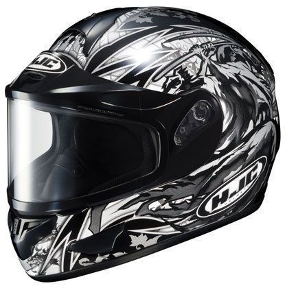 Hjc cl-16 slayer mc-5 black small sml sm s dual lens snow helmet snowmobile
