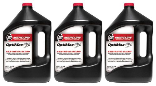 Oem mercury optimax/dfi 2-cycle outboard oil case of 3 gallons