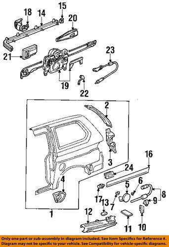 Honda oem 72560s0xa53 side panel-roller assembly