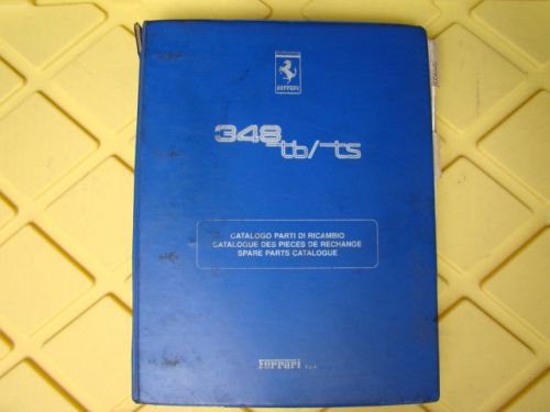 Ferrari 348 tb/ts 1990 spare parts catalogue 611/90 genuine ferrari # 95990270