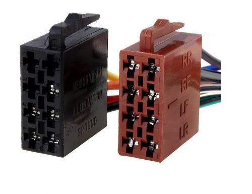 Universal car radio 13 pin wiring harness iso connector adapter plug 13 (5+8)