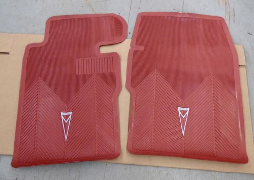 1961 1962 1963 pontiac tempest lemans accy front floor mats new red