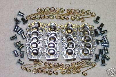Dzus button plate and spring vintage set sprint car dragster light weight tabs