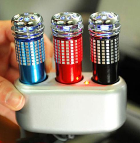 Blue mini 12v plug in socket car truck fresh air purifier / oxygen bar ionizer