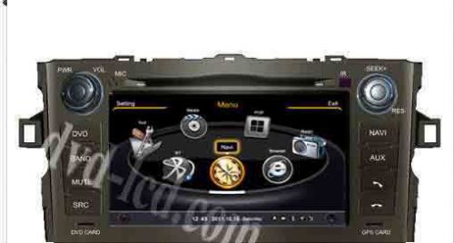 Toyota auris navigation car dvd player radio stereo gps head units dualcore wifi
