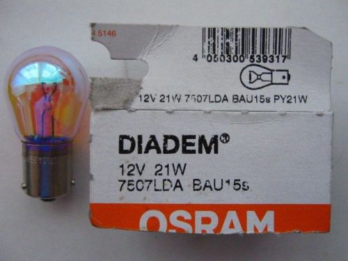 Osram 7507lda halogen lamp 12v 21w bau15s py21w