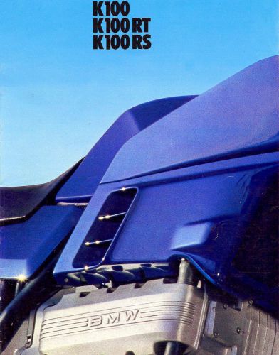 1984 bmw k100 motorcycle brochure -k100-k100rt-k100rs--bmw flying brick