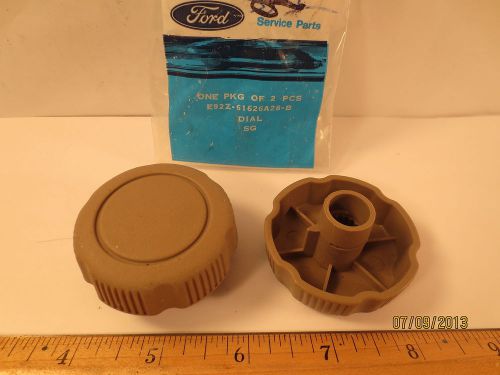 2 pcs ford 1989/1992 probe st &#034;dial&#034; (seat tilt)  sandelwood nos free shipping