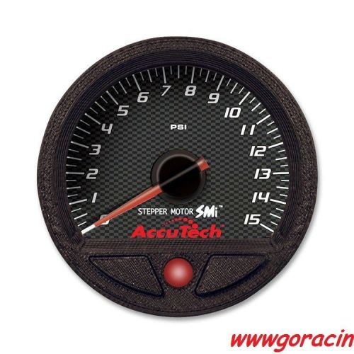Longacre racing accutech smi fuel pressure gauge - 0-15 psi - 0-15 psi,spek  ~