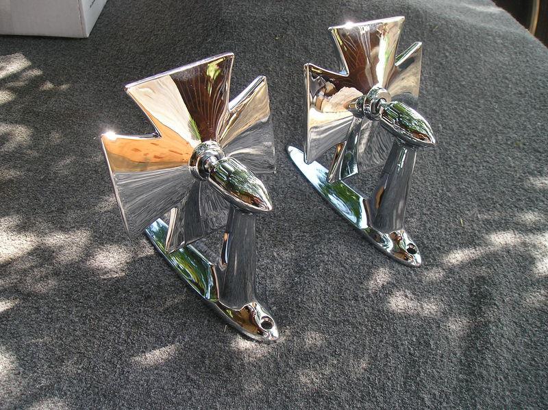 New pair of maltese style door / fender side view mirrors !