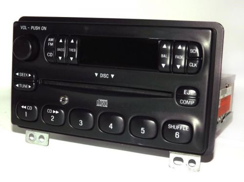 Ford 2004 mustang am fm cd player radio w auxiliary mp3 ipod input - bolt mount