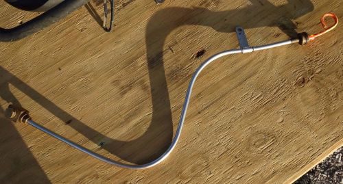 Omc -marine/boat used engine dipstick,tube,oil pan fitting &amp; washers - 4.3 1992?