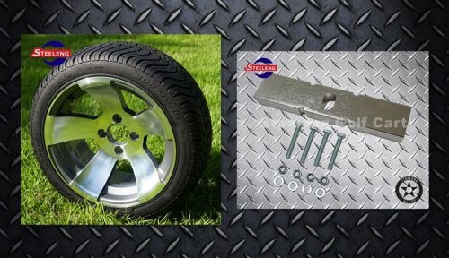 Club car ds golf cart lift kit + 14" wheels and 205/30-14 low profile tires