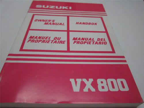 New genuine suzuki vx800 vx 800 owenrs manual 99011-45c52-028