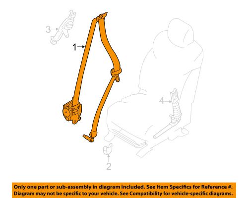 Infiniti nissan oem 14-16 qx80 front seat belt-belt &amp; retractor right 868841v90b