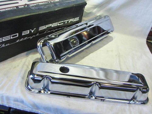 Spectre 5276 buick chrome valve covers<>1968-1981 buick 350 v8<>in the box!!