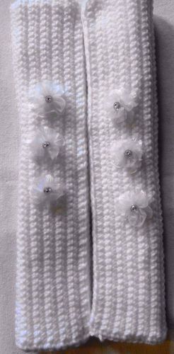 For the bride..handmade/hand crocheted seat belt covers