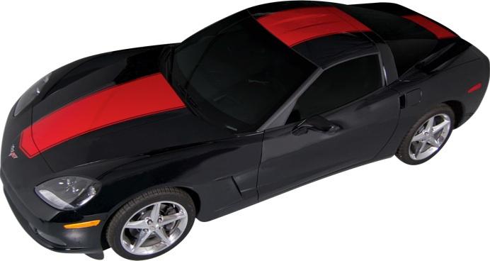 05 - 13 chevrolet corvette center hood stripe ( vinyl graphics )