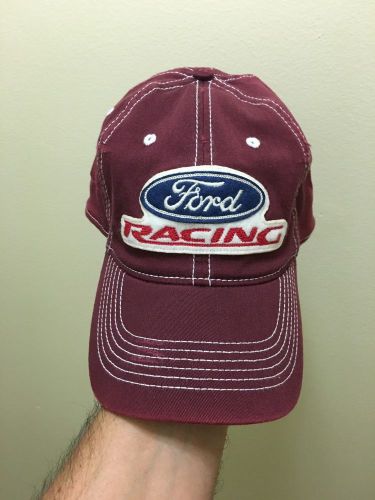 New ford racing burgundy fitted hat
