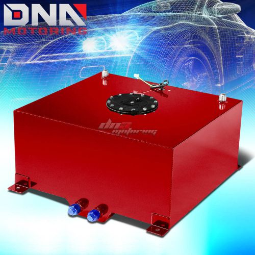 15.5 gallon light performance red coated aluminum fuel cell tank+level sender