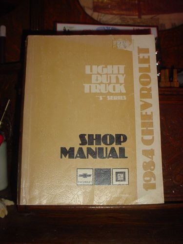 1984 chevy s series factory shop manual